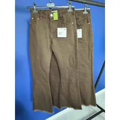 Beunique Fashion Trapéz rojtos aljú nadrág Coffee M