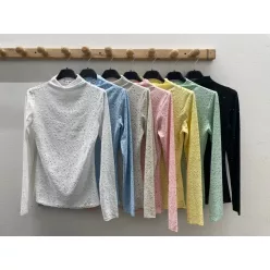 BeUnique Fashion azsúrozott felső Beige One Size