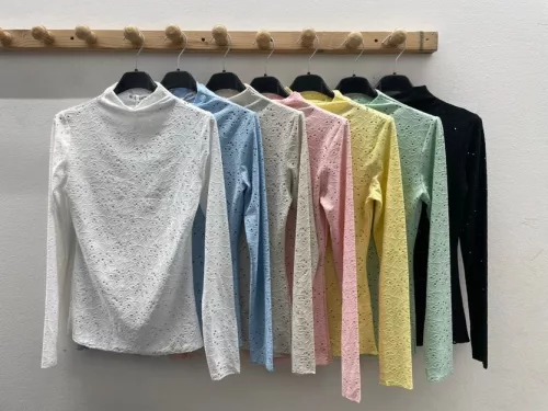 BeUnique Fashion azsúrozott felső Beige One Size