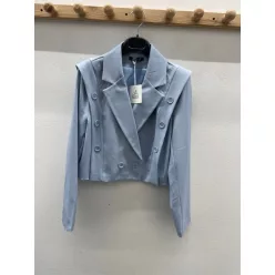   BeUnique Fashion duplasoros gombolású blézer Light Blue One Size