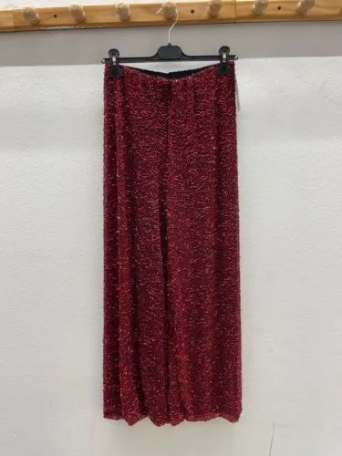 Beunique Fashion Gyöngy_díszített_alkalmi_nadrág_Bordó_One_Size