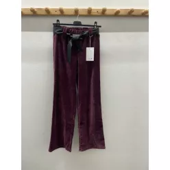  Beunique Fashion Kordbársony bőszárú nadrág Burgundy One Size