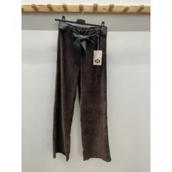   Beunique Fashion Kordbársony bőszárú nadrág Coffee  One Size