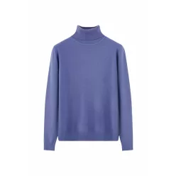 Beunique Fashion Finom kötött garbó Light Blue One Size