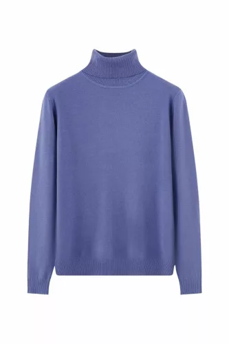 Beunique Fashion Finom kötött garbó Light Blue One Size