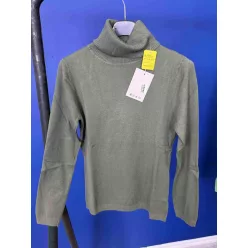   Beunique Fashion Finom kötött garbó Military Green One Size