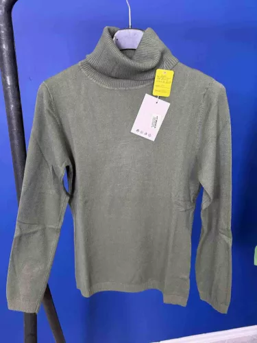 Beunique Fashion Finom kötött garbó Military Green One Size