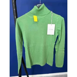 Beunique Fashion Finom kötött garbó Neon Green One Size