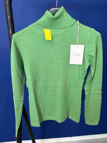 Beunique Fashion Finom kötött garbó Neon Green One Size