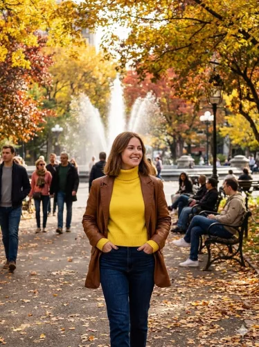 Beunique Fashion Finom kötött garbó Okker One Size