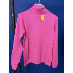 Beunique Fashion Finom kötött garbó Pink One Size