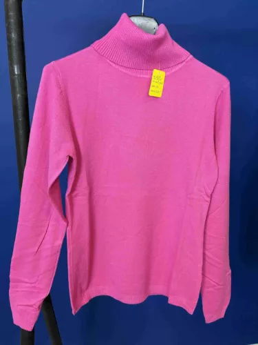 Beunique Fashion Finom kötött garbó Pink One Size