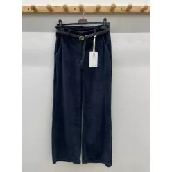 Beunique Fashion Kordbársony nadrág Dark Blue M