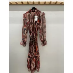 Beunique Fashion Muszlin ruha Coffee Orange One Size