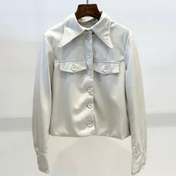 Beunique Fashion Ecobőr dzseki apricot M