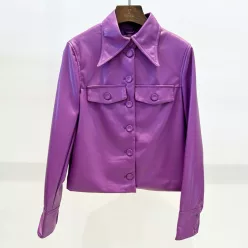 Beunique Fashion Ecobőr dzseki lila