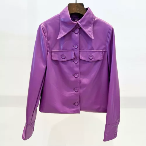 Beunique Fashion Ecobőr dzseki lila