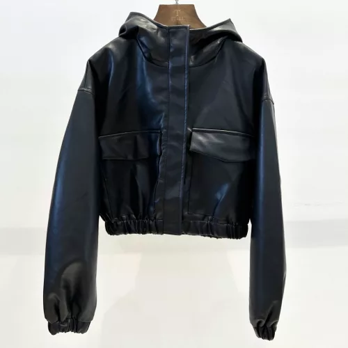 Beunique Fashion Ecobőr dzseki bomber fazon black