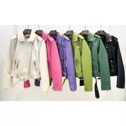 Beunique Fashion Ecobőr dzseki dark green