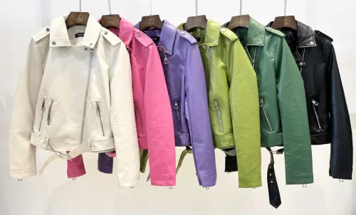 Beunique Fashion Ecobőr dzseki dark green