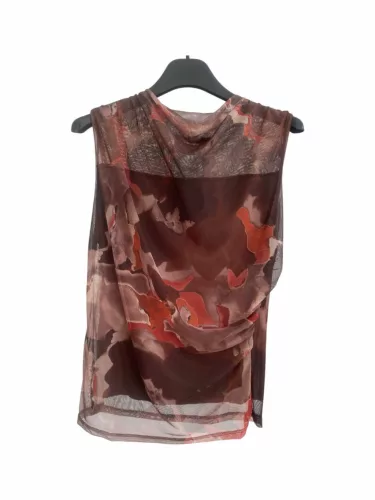 BeUnique Fashion Tüll újjatlan felső Orange One Size