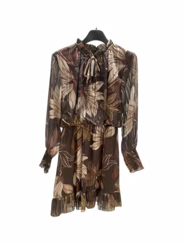 Beunique Fashion Muszlin ruha Coffee One Size