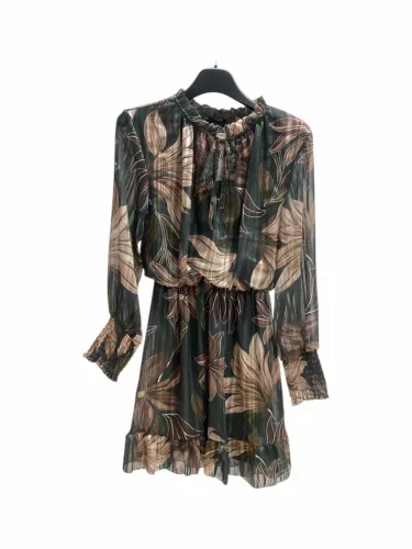 Beunique Fashion Muszlin ruha Military Green One Size