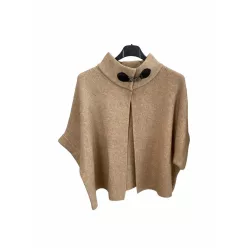  Beunique Fashion Kötött poncsó fazonú kardigán Beige One Size