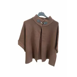  Beunique Fashion Kötött poncsó fazonú kardigán Coffee One Size