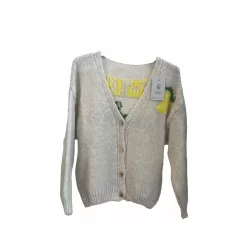Beunique Fashion Limoncello kardigán Grey One Size