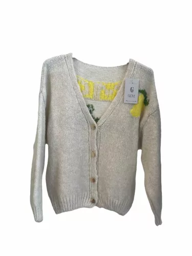 Beunique Fashion Limoncello kardigán Grey One Size