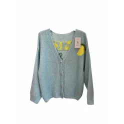 Beunique Fashion Limoncello kardigán Light Blue One Size