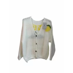 Beunique Fashion Limoncello kardigán White  One Size
