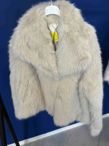 BeUnique Fashion Szörme kabát Bézs M