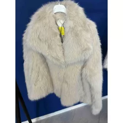 BeUnique Fashion Szörme kabát Beige S