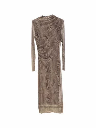 Beunique Fashion Deréknál húzott tüll ruha Beige One Size