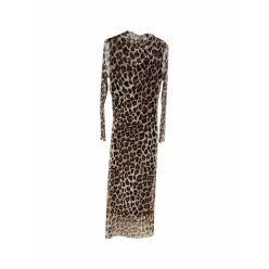   Beunique Fashion Deréknál húzott tüll ruha Leopard   One Size
