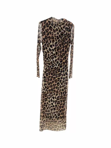 Beunique Fashion Deréknál húzott tüll ruha Leopard   One Size