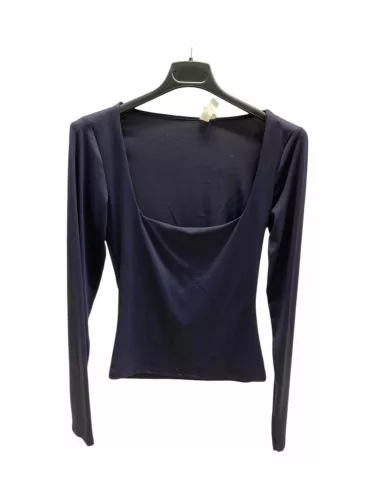 BeUnique Fashion Hidegselyem felső szögletes dekoltázzsal Dark Blue One Size