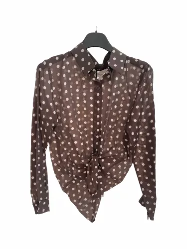 Beunique Fashion Elöl megkötős ing pöttyös Coffee Polka dot One Size