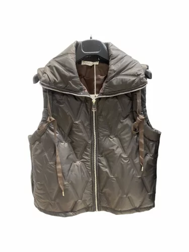 Beunique Fashion Steppelt mellény Coffee One Size