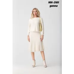   Beunique Fashion Kötött Rojtos aljú szoknya Apricot One Size