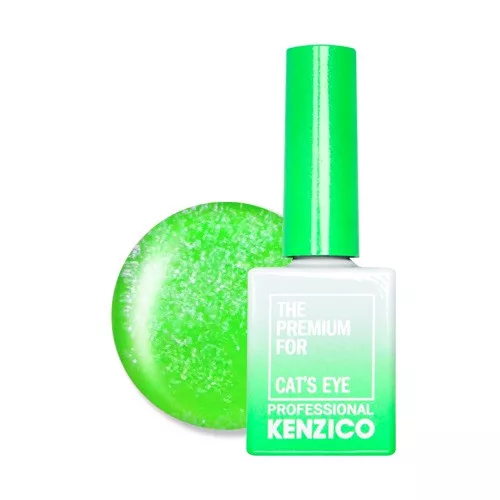 Kenzico Neon Cat's Eye collection Glowing kiwi NCE-06 10ml gél lakk