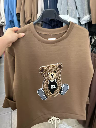 Beunique Fashion Teddys szabadidő pulcsi Camel One Size