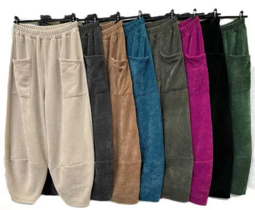 Beunique Fashion Mély ülepes kordbársony nadrág Coffee One Size