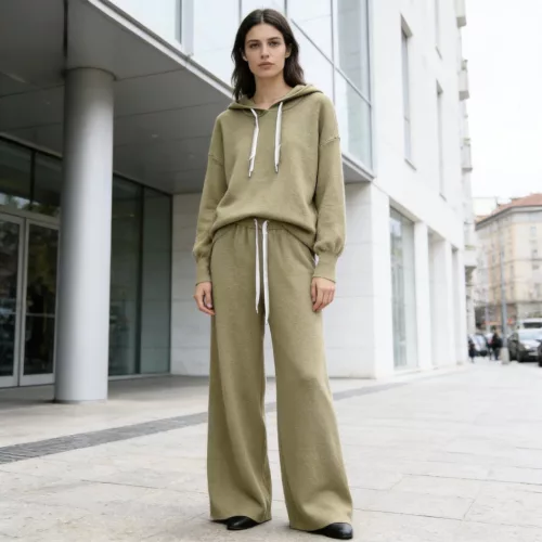 Beunique Fashion Kötött szabadídő nadrág Green One Size