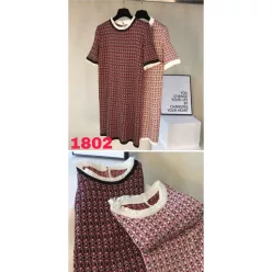   Beunique Fashion Chanel fazonú kötött ruha fehér One Size