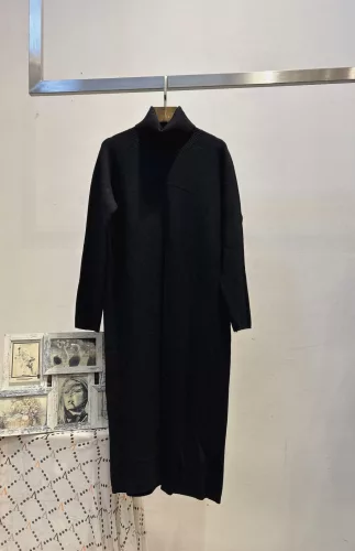 Beunique Fashion Kötött maxi garbó elől kivágással Black One Size
