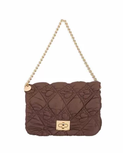 Beunique Fashion Steppelt láncos táska crossbody Coffee 