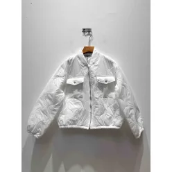 Beunique Fashion Steppelt bomber dzseki White  One Size